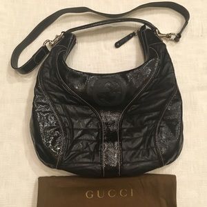 💯Auth GUCCI Leather Hobo/Crossbody Bag Excellent Condition